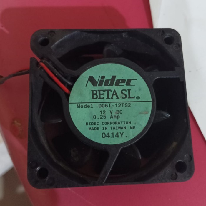 Kipas Fan Nidec D06T-12TS2 6cm 12V 0.25A