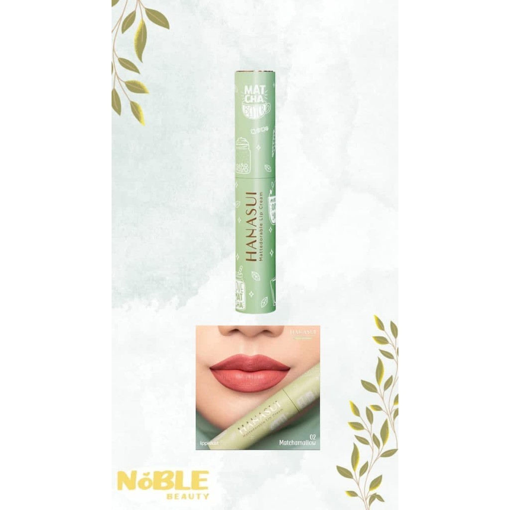 Hanasui matchadorable lipcream 02 matchamallow
