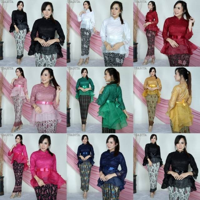 Set Kebaya Tunik Brokat Assyifa Thalita/ Kebaya Wisuda/ Kebaya Modern Muslim/ Kebaya Lamaran/ Kebaya