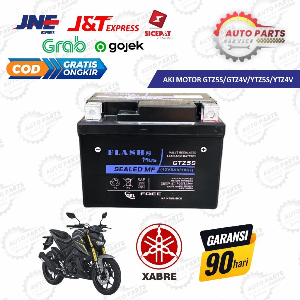 FULL KERING Aki Motor Yamaha MT 15 XABRE GTZ5S Accu Kering MF Baterai GS KUALITAS PERSIS GS ASTRA - 