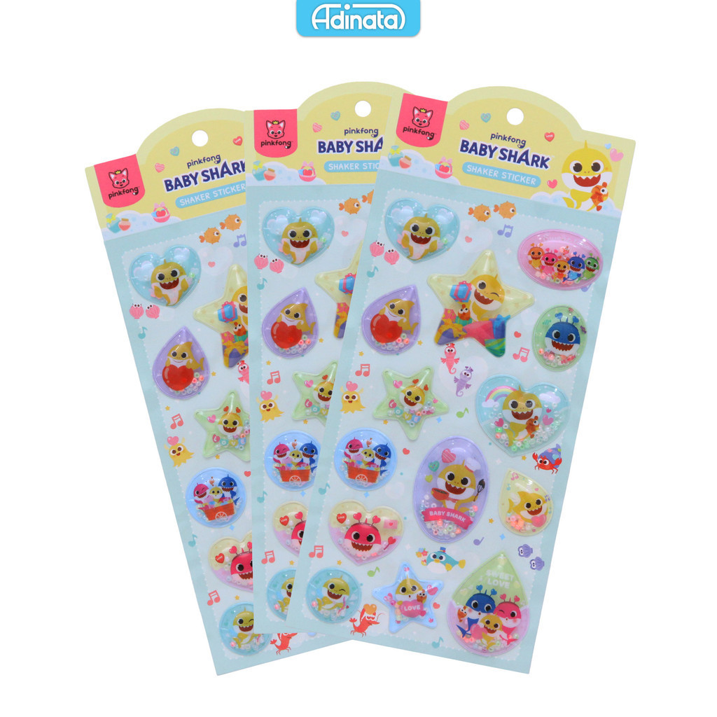 

Baby Shark Shaker Stickers 2430-6125 - Adinata / Sticker