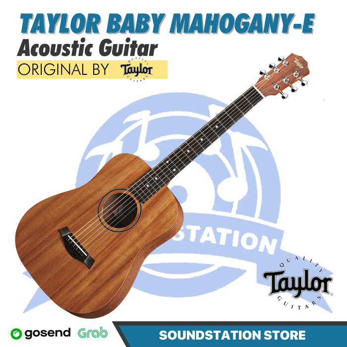 Taylor Baby BT2e Mahogany-e Acoustic Guitar + Bag - Gitar Akustik Elektrik Original