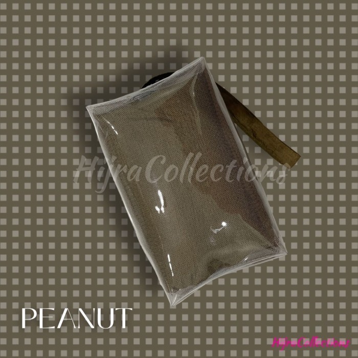 Mukena Travel Anak Parasut Pouch Mika - Peanut