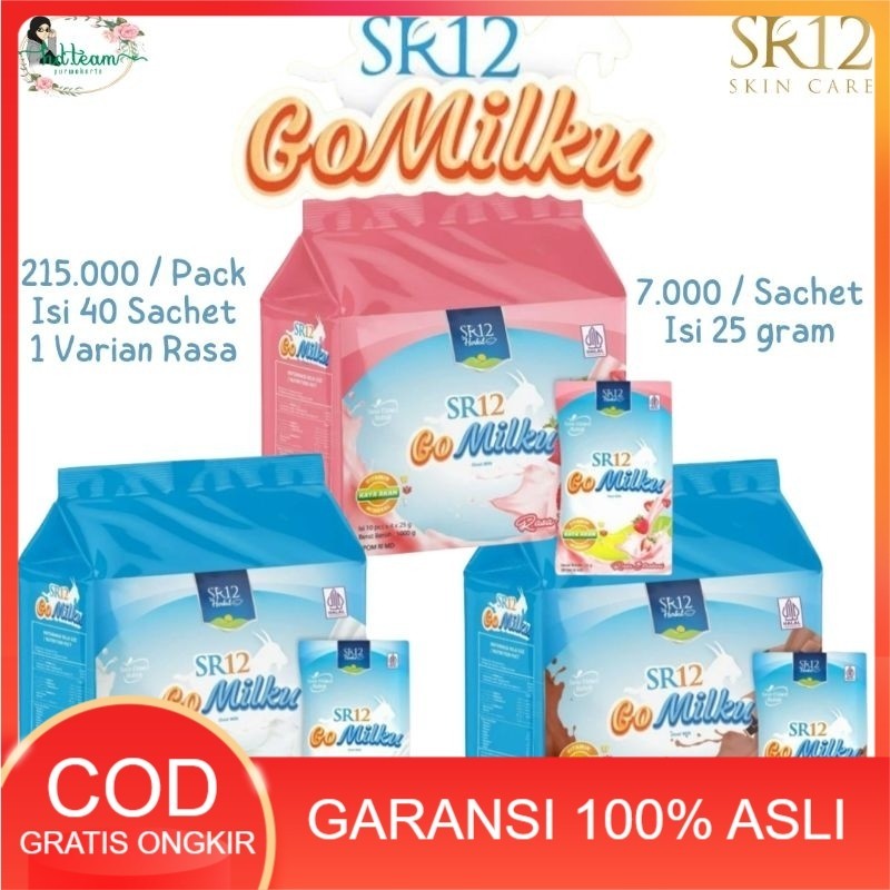 

GOMILKU SACHET SR12 Susu Kambing Etawa Kemasan Saset Premium Harga Ekonomis Original Cokelat Stroberi