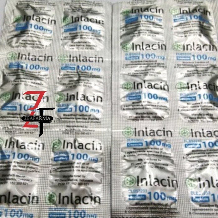INLACIN 100 mg Strip 6 Kapsul -(terjangkau & original)
