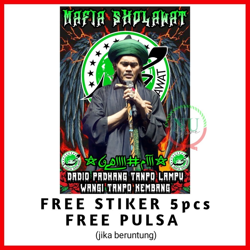 Bendera Majelis Mafish Hijau Logo / Bendera Majelis 1 Cinta / Bendera Majelisan Besar / Bendera Bend