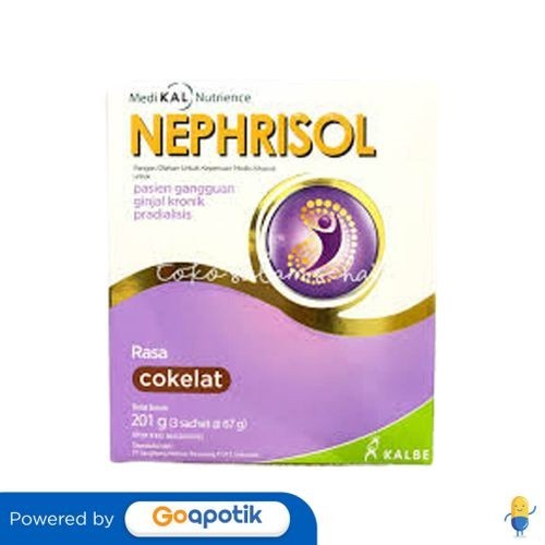 

Nephrisol Rasa Cokelat 67 Gram Box 3 Sachet