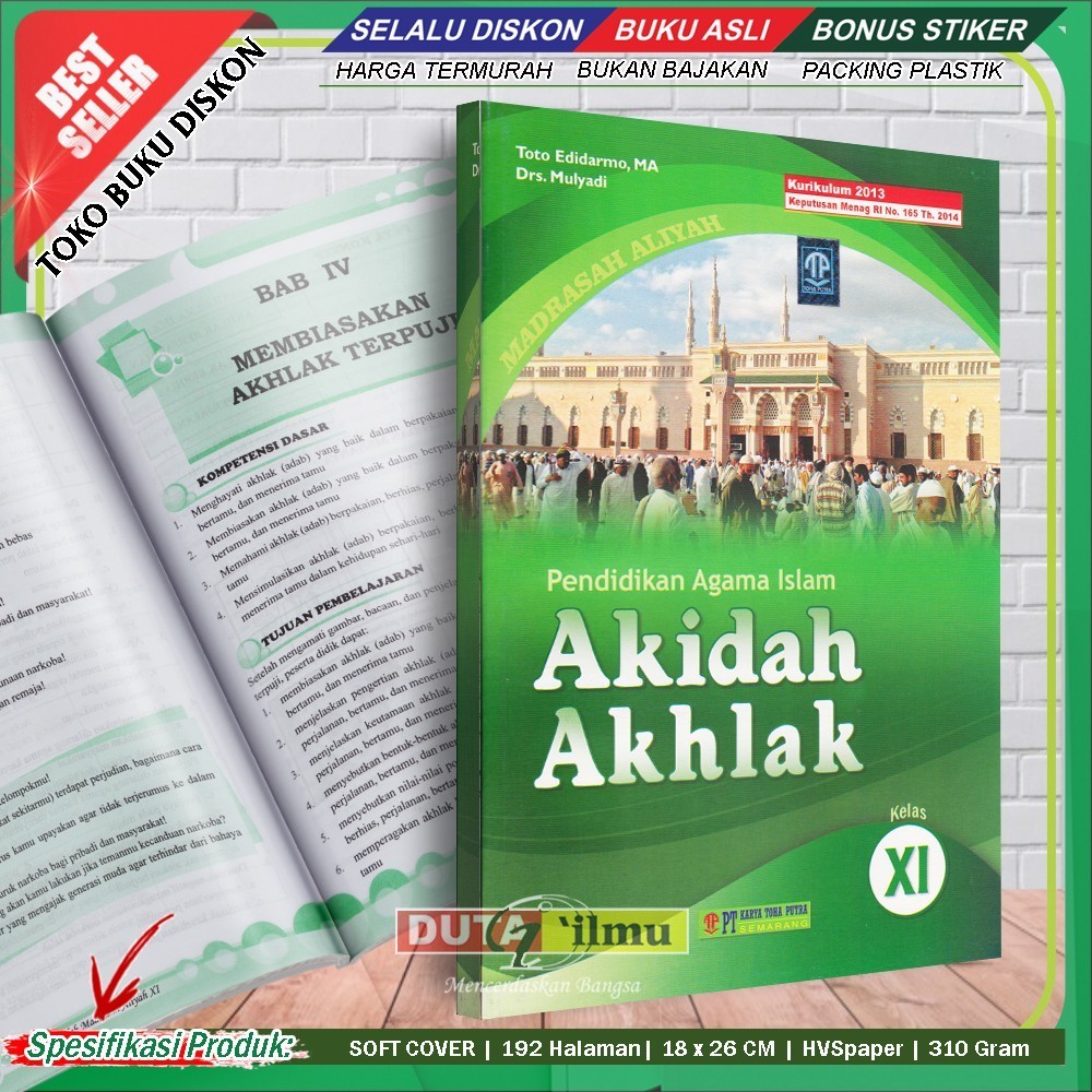 AKIDAH AKHLAK 11 Buku Pelajaran Aqidah Akhlaq SMA/MA Kelas XI