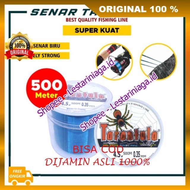 Senar Pancing Tarantula 500m Tahan Lama Tali Pancing Senar Nilon Pancing Anti Keriting Super Kuat OR