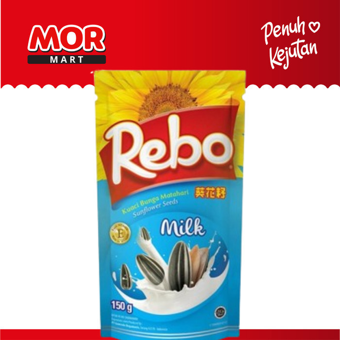 

REBO Kuaci Milk 150gr Kuaci Rasa Susu