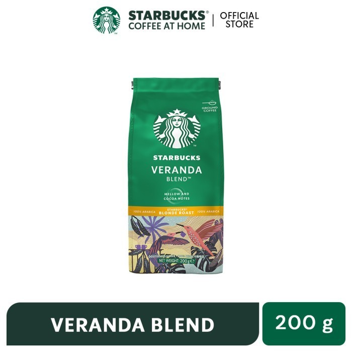 

[Best Seller Coffee] STARBUCKS® VERANDA BLEND Blonde Roast Kopi Bubuk Sachet Bag 200g
