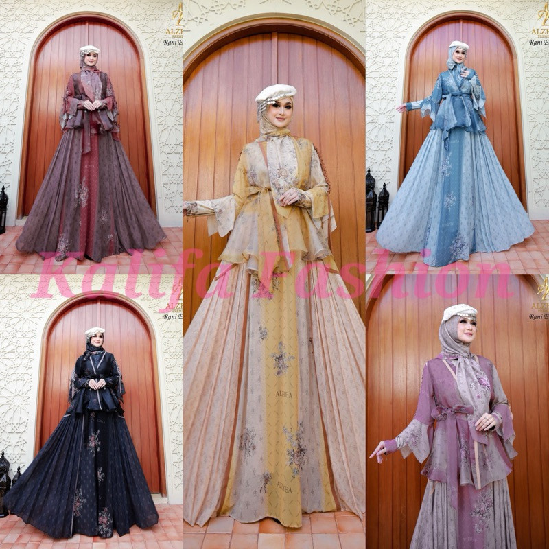 BAST SALE RANI EVNIKA SERIES ORI ALZHEA PREMIUM / GAMIS PESTA MEWAH / GAMIS SYARI BRANDED / ASTANA T