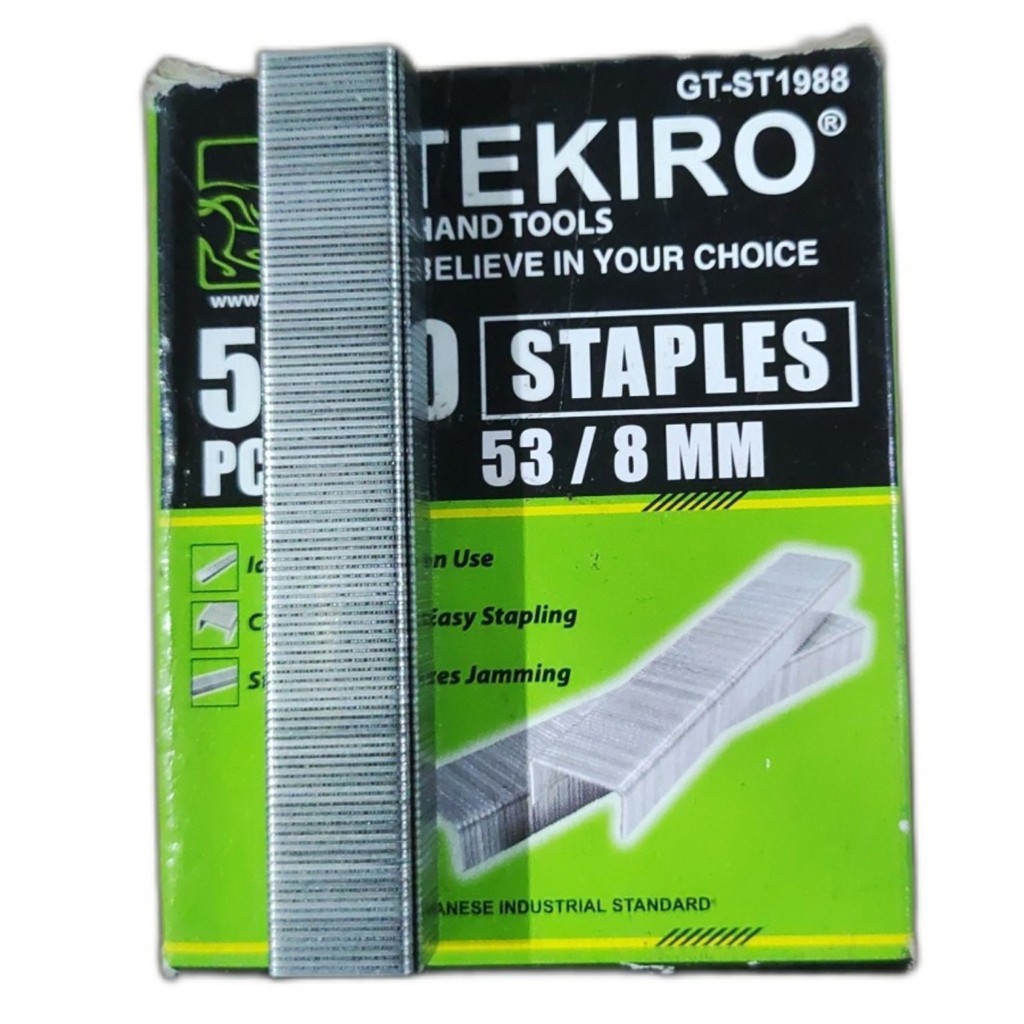 

Refill Isi Staples Tekiro 6mm 8mm 6mm 8mm1000 Pcs Isian Staples Tembak Jok