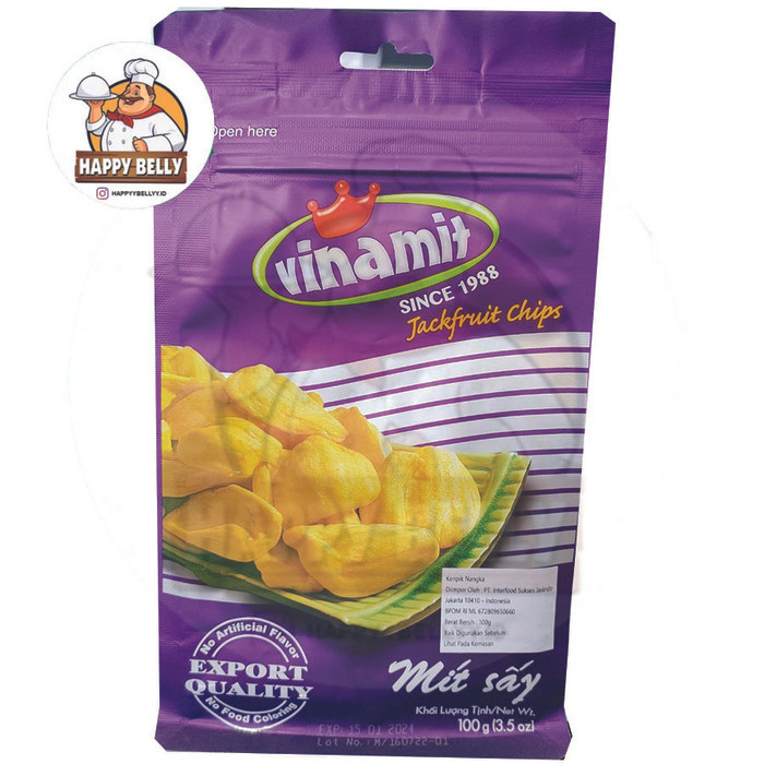 

Terbaru VINAMIT JACKFRUIT CHIPS KERIPIK NANGKA 100GR