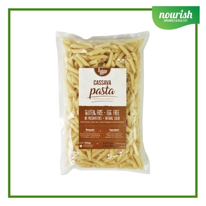 

Ladang Lima Cassava Pasta/ GLUTTEN FREE/ Tanpa Pengawet & Pewarna 500g - RIGATONI