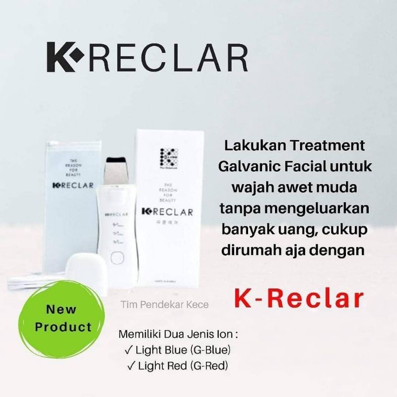 Reclar K Link Setrika Wajah Klink K-Reclar Alat Kecantikan Setrika Wajah Asli K Link Official Store