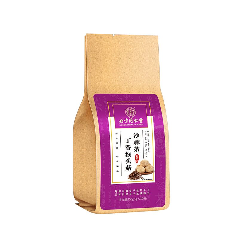 同仁堂猴头菇丁香沙棘茶养胃 Ding Xiang Hou Tou Gu Sha Ci Cha