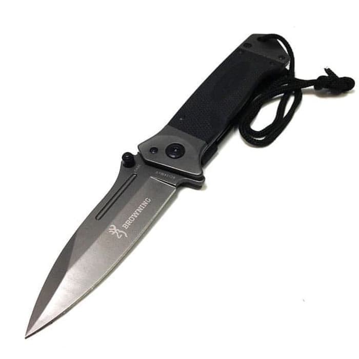 New Trend PISAU SURVIVAL BROWNING CK DA35 BLACK FOLDING KNIFE SURVIVAL OUTDOOR