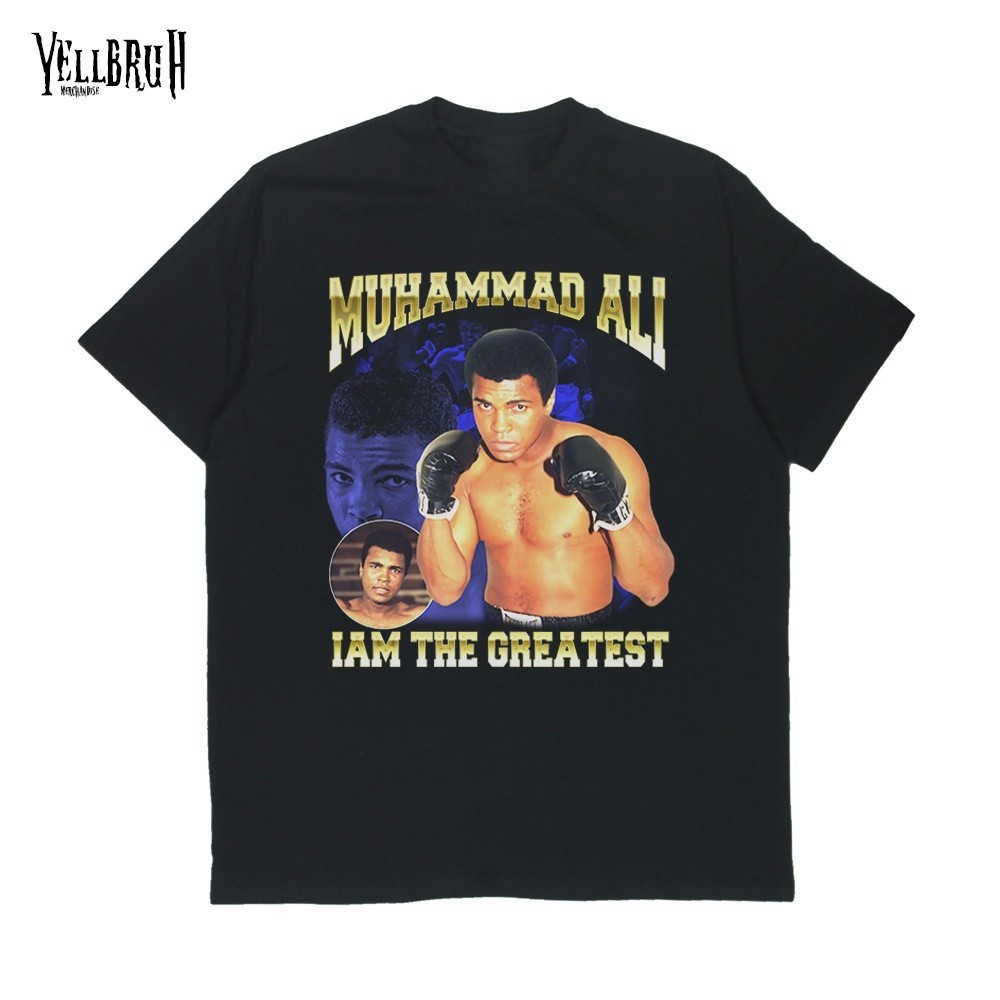 Kaos Baju Vintage Murah Tshirt Idol Muhammad Ali Bootleg Raptee