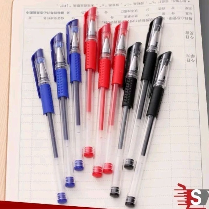 

[RP] Pena Gel 0.5mm S186 Pulpen Biru Merah Hitam / Alat Tulis Perlengkapan Sekolah