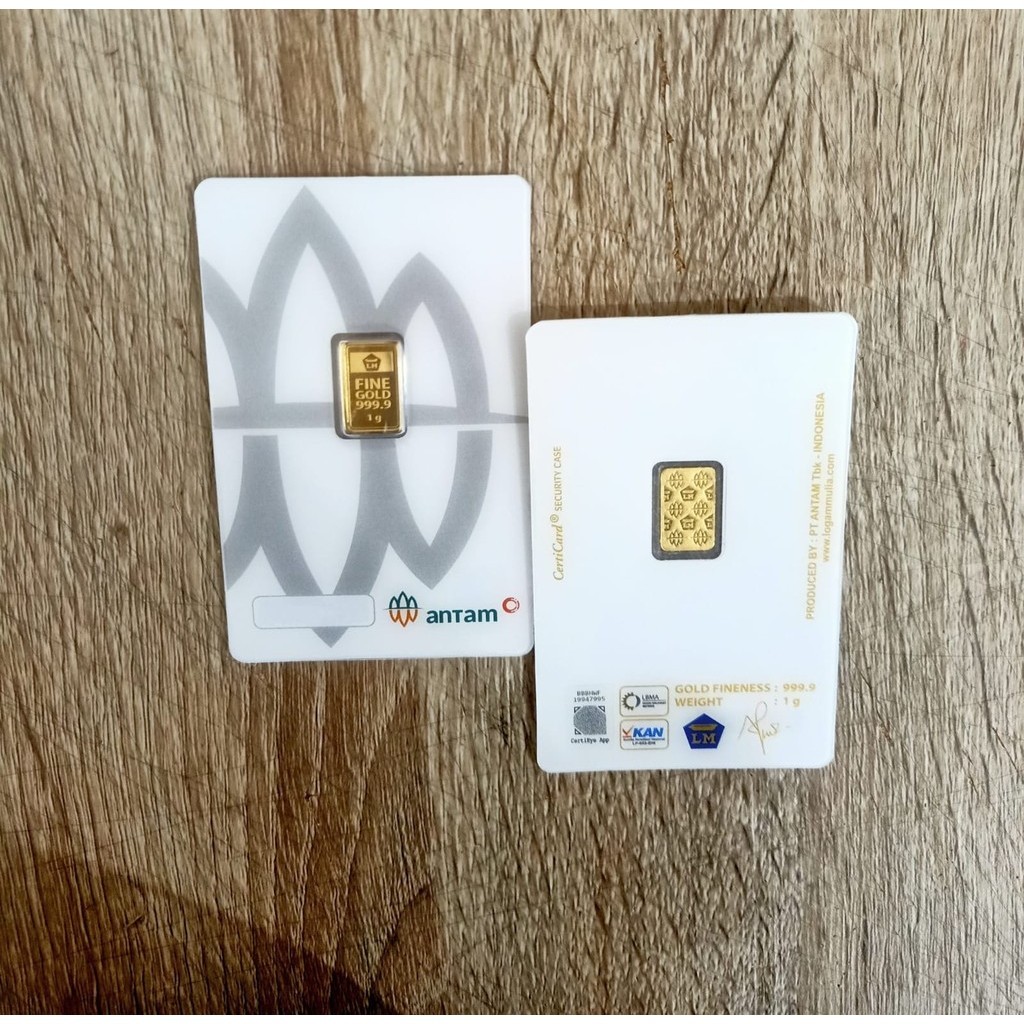 LOGAM MULIA ANTAM CERTI 2022 1 GR GRAM 999,9