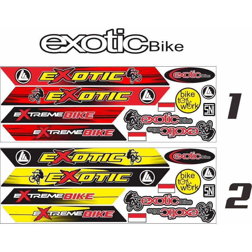 COD / SET STICKER EXOTIK BUAT SEPEDA UNIVERSAL POLET MOTIF STIKER BIKE LIS SEPEDA STRIPING MOTIF STI
