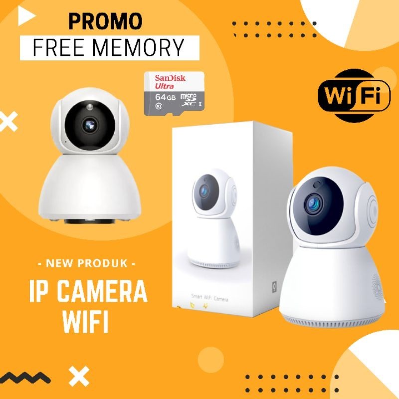 Cctv Wifi ORIGINAL IP Camera Snowman FREE Mmc 64GB Cctv rumah Cctv indoor