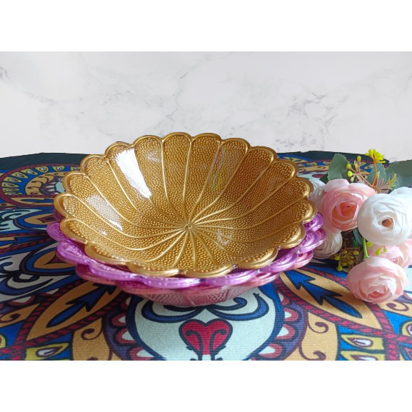 Kiara  Piring Buah Plastik / Mangkuk Makanan Buah Sayur Lauk /Keranjang Buah/ Plastik Keranjang Buah