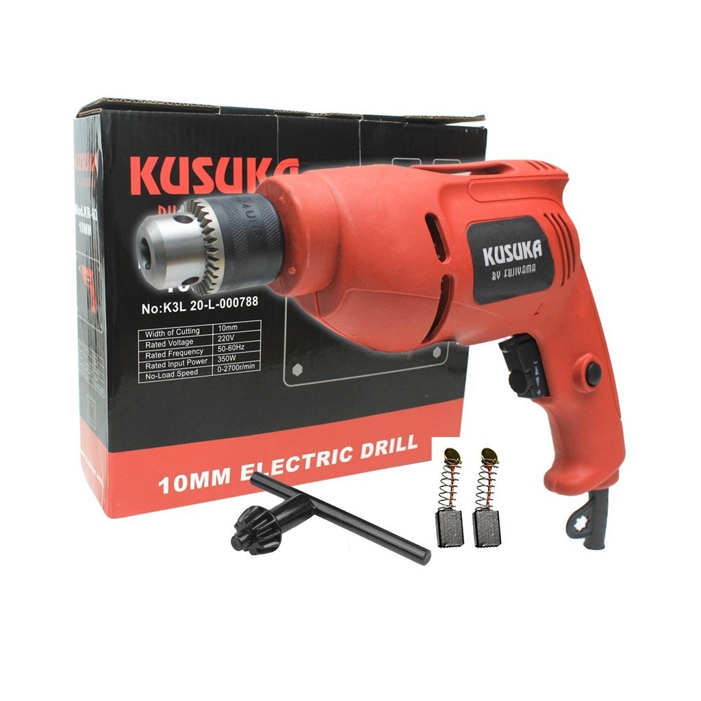 GARANSI RESMI KUSUKA  kelas MAKTEC Bor Listrik 10mm Tangan Kayu Besi Electric Drill 10 mm Reversible