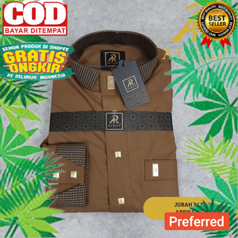 COD GAMIS JUBAH AL RAZ PREMIUM TERBARU ABRISAM LENGAN MANSET MOTIF KEREN// OUTFIT STYLE RAMADHAN 202