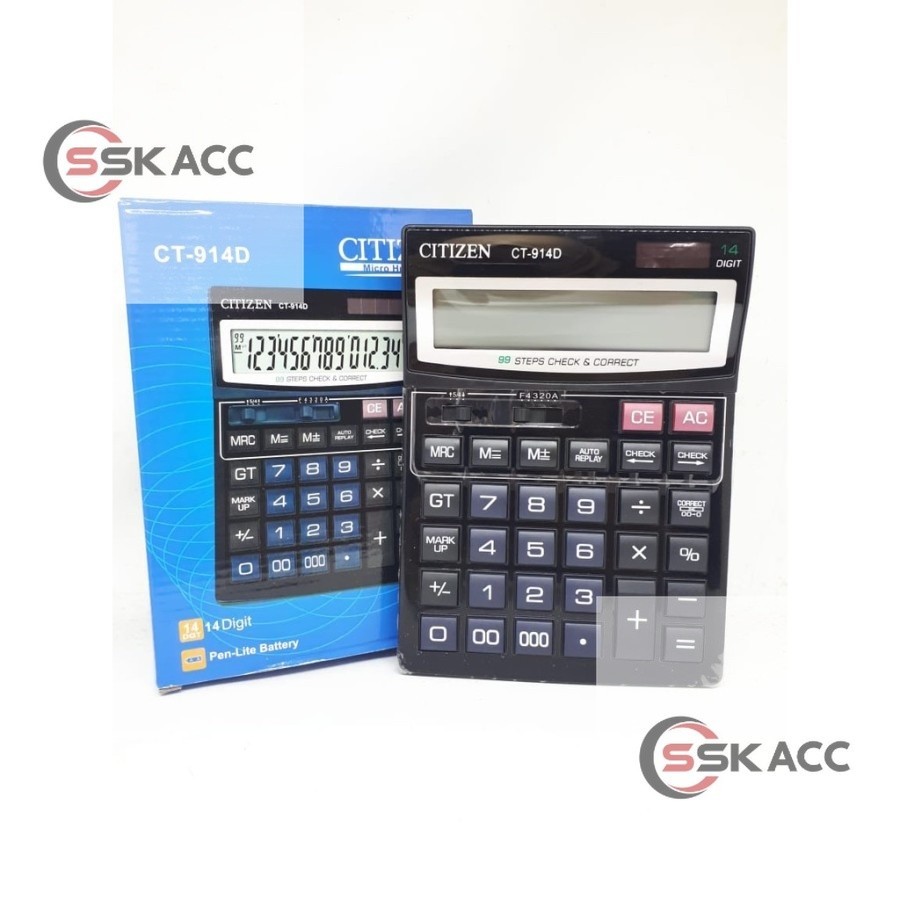 

KALKULATOR CITIZEN CT-914D 14 DIGIT - CALCULATOR CT914D 14DIGIT SSKACC-KOMPUTER