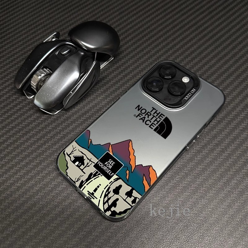 Case iPhone 15 Pro Max XR XS Max 7 Plus 8 Plus jalan 12 Pro Max The North Face 13 Pro Max 14 Pro Max