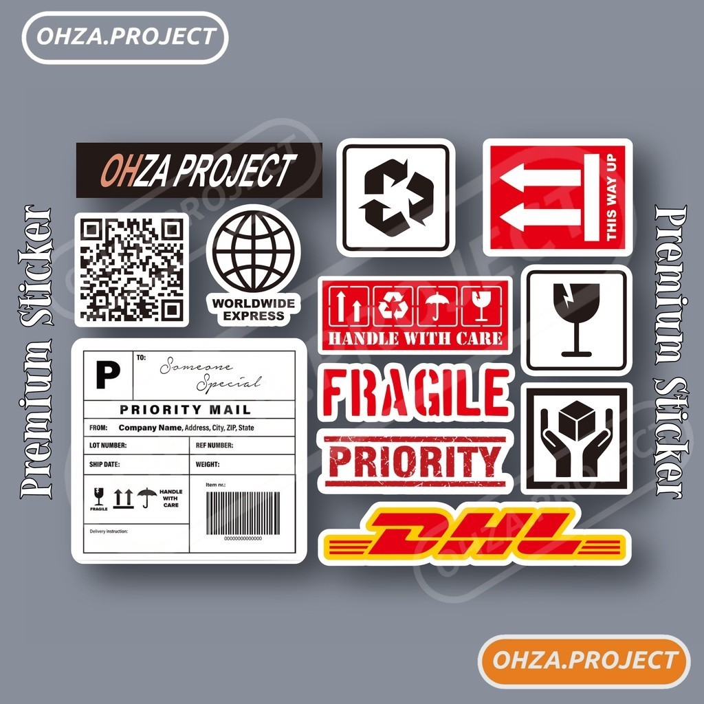 JDM Project- AESTHETIC STICKER STIKER HANDPHONE HP LAPTOP HELM  FRAGILE DHL SS