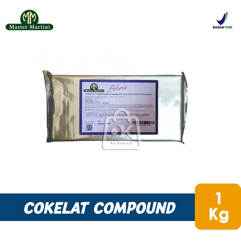 

Cokelat Compound Bolero Intens Blocks Master Martini (1 kg)