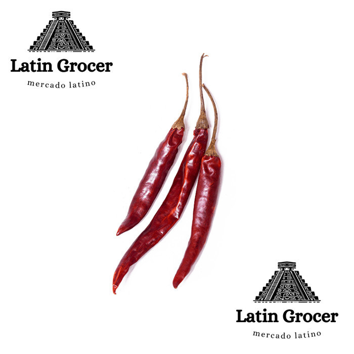 

Dried Chile de Arbol Pods, 5 grams (4-6 pods) Grown in Mexico