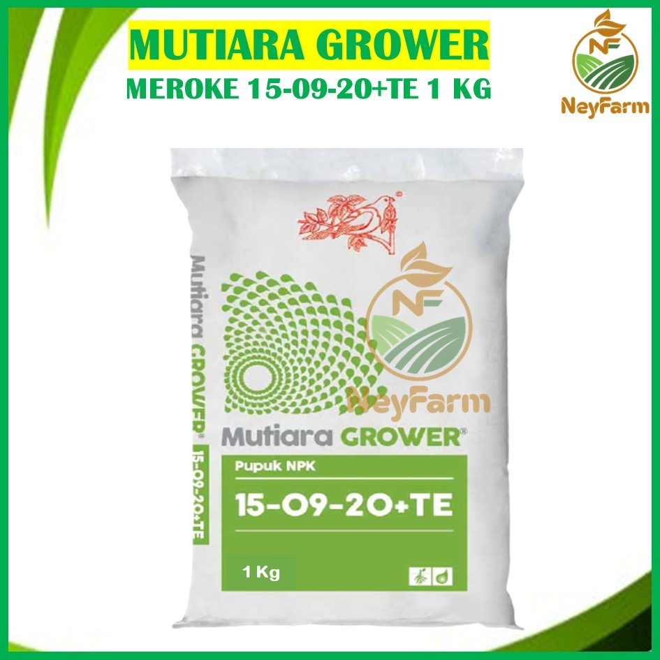 PUPUK NPK MEROKE MUTIARA GROWER NPK GROWER KEMASAN ASLI PABRIK 1KG