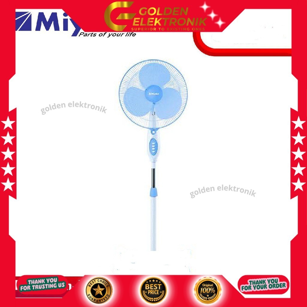 KIPAS ANGIN MIYAKO BERDIRI KAS-1618 KB KAS 1618 KB KAS 1618KB STAND FAN MIYAKO 2IN1