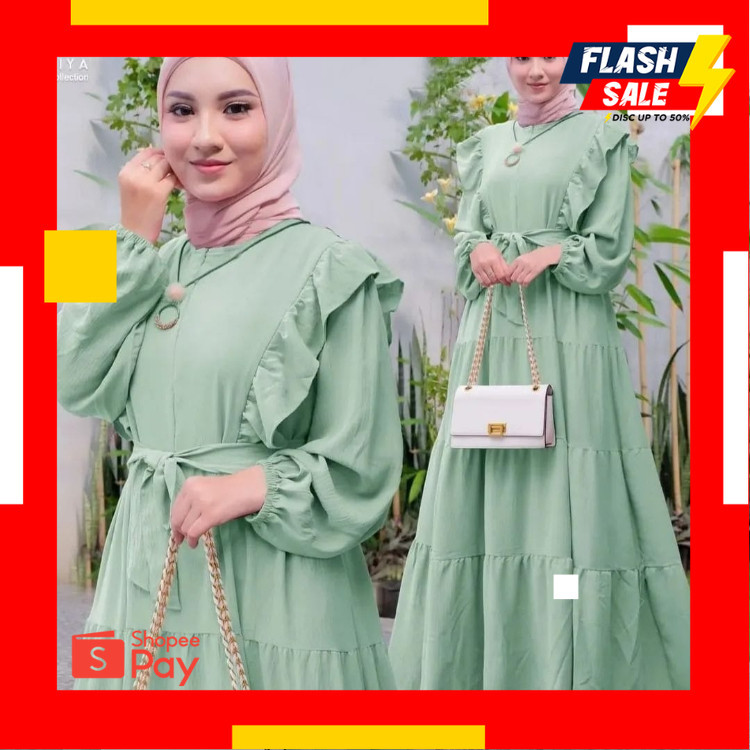 LEBARAN SALE 4.4 |  GAMIS AYUNDA-Dress wanita Terbaru Dress Wanita model Gamis lebaran 2023-2024 Gam