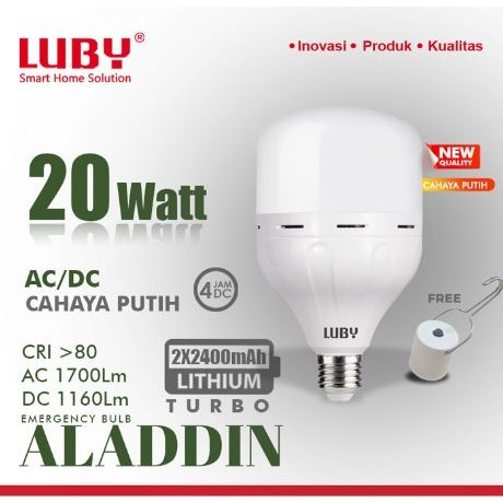 Lampu LED emergency LUBY Aladdin 20w 20 watt