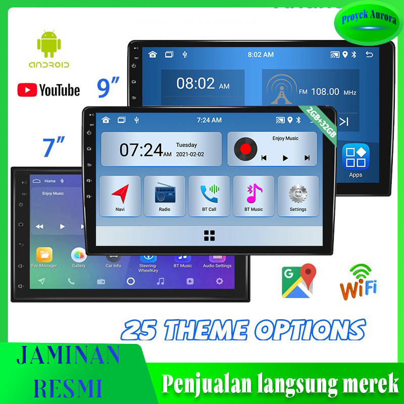 【Flash Sale】IPS Screen Head Unit 7 Inch Car Android 13 Navigasi Untuk TOYOTA Daihatsu Mitsubishi and