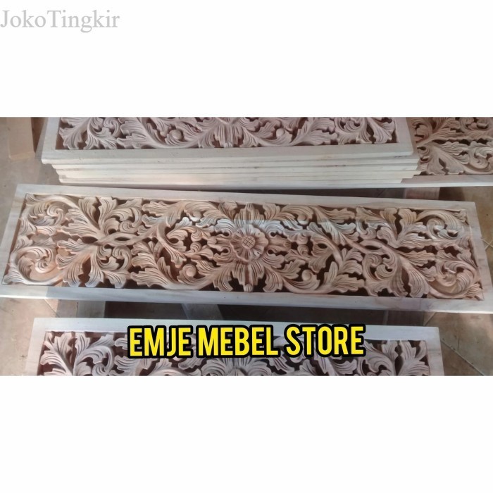 

ukiran tempel kayu mahoni dekorasi hiasan dinding ukir murah
