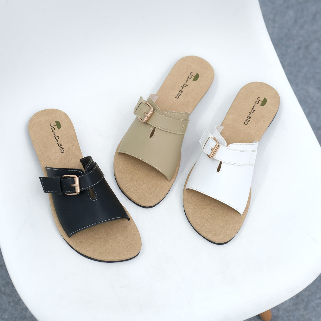 Jambrella Puspa sandal flat wanita terbaru