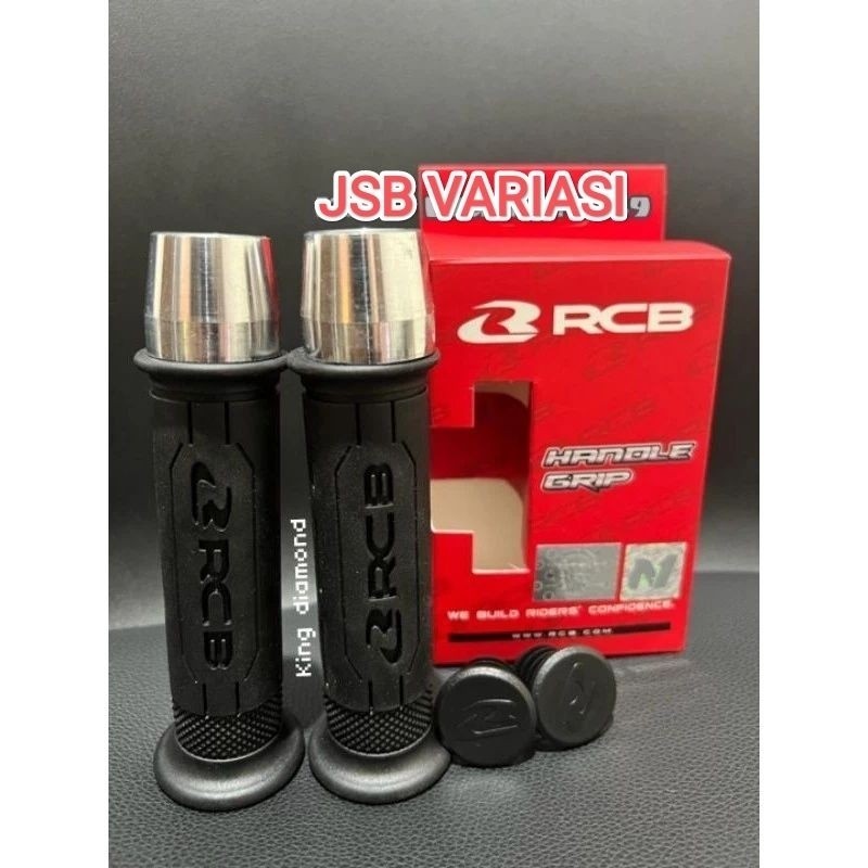 Handgrip RCB HG77 Handgrip Rcb Original + Jalu Stang Pcx Chrome Universal Handgrip Motor Beat Handgr