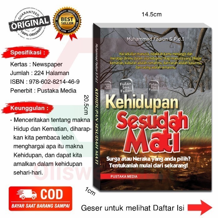 Buku Agama Islam Kehidupan Sesudah Mati - Surga atau Neraka