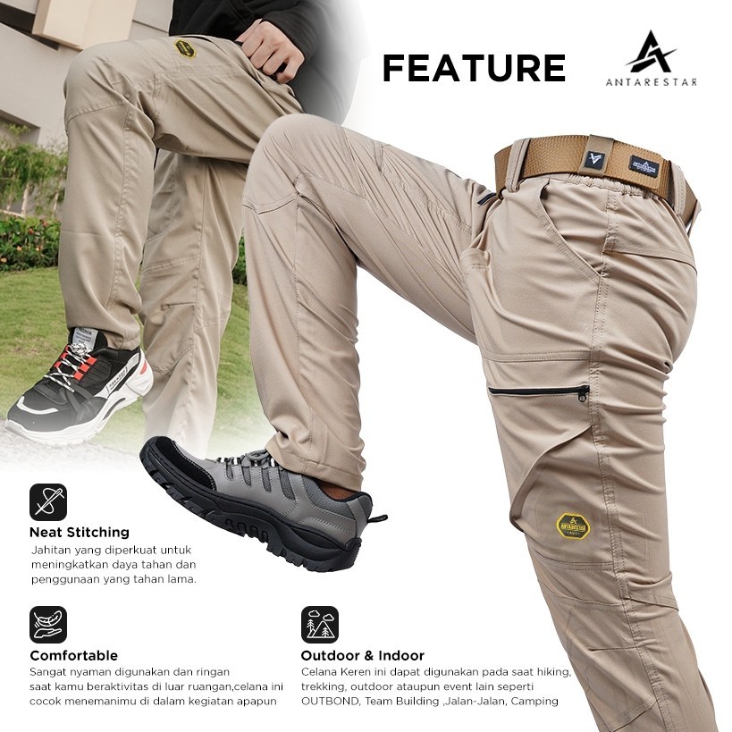 Celana Gunung Daftel Celana Gunung Panjang Outdoor Celana Gunung Pria Wanita Hiking - ANTARESTAR