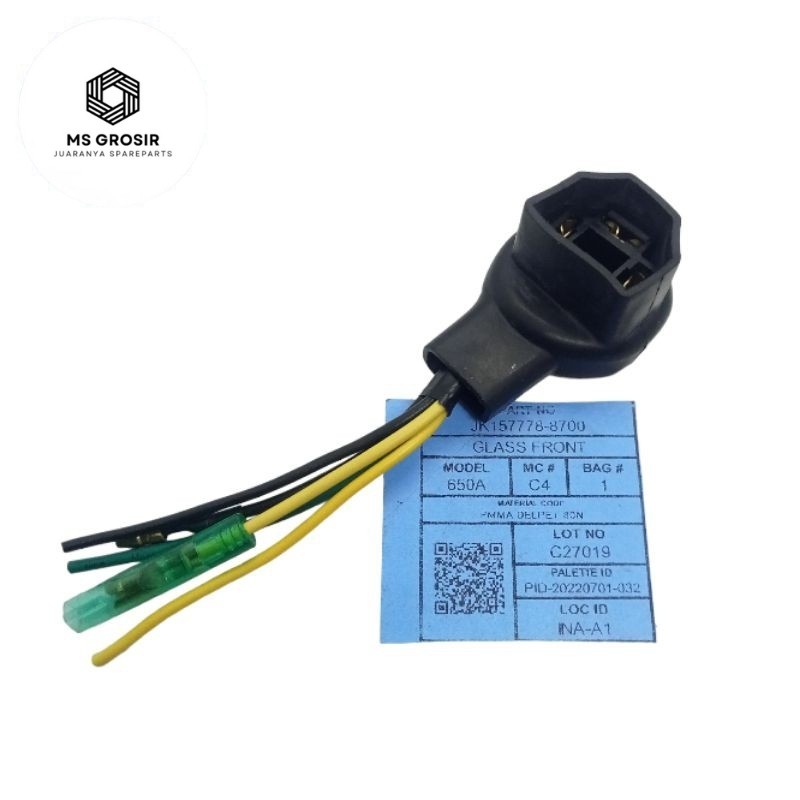 SOKET KABEL H4 KAKI 3 LAMPU DEPAN HONDA CRF 150 FITING LAMPU DEPAN HONDA