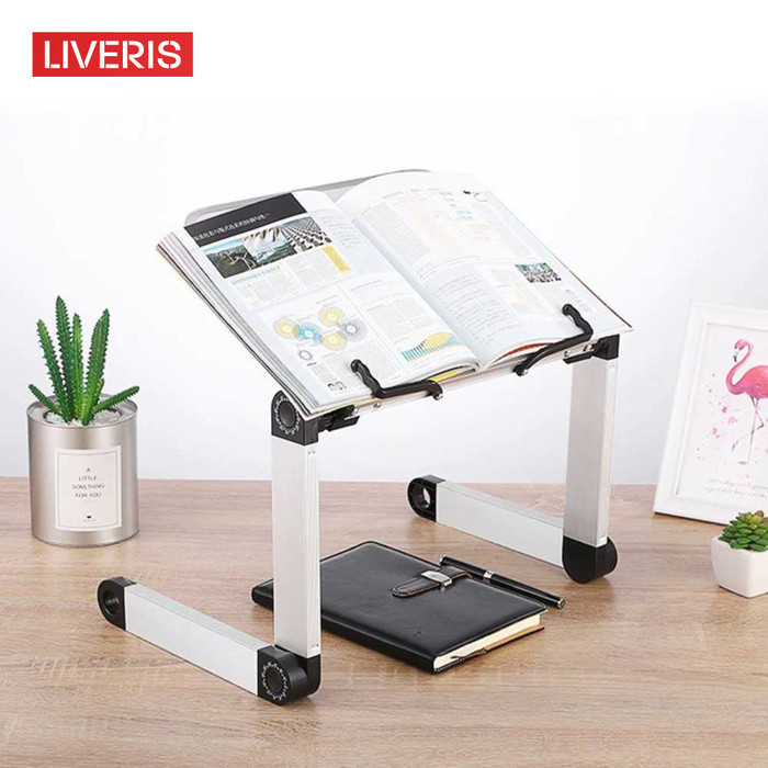 Meja Baca Buku Stand Reading Book Foldable Aluminium