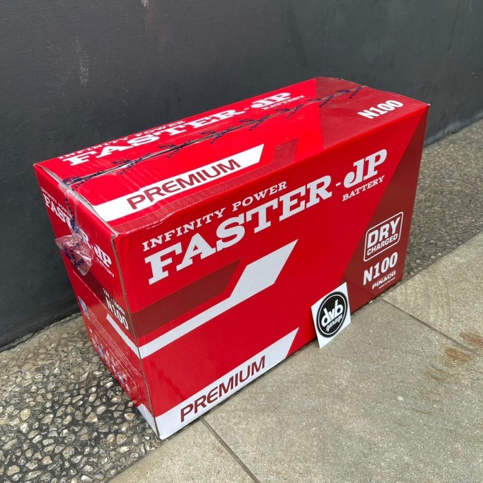 Accu FASTER JP N100 12V 100Ah - Aki Basah
