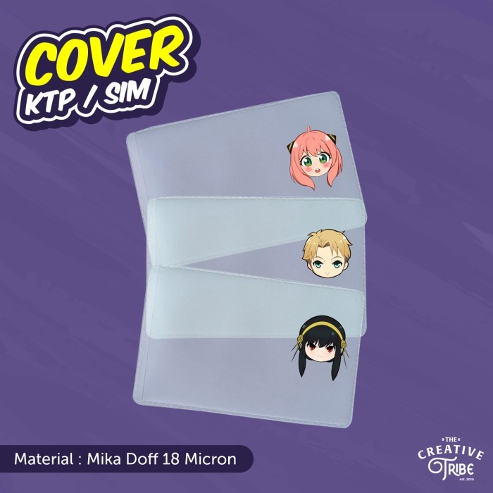 

Spy X Family - Cover KTP / SIM - Sampul Plastik Mika Pelindung Kartu - Anya, Cover SIM