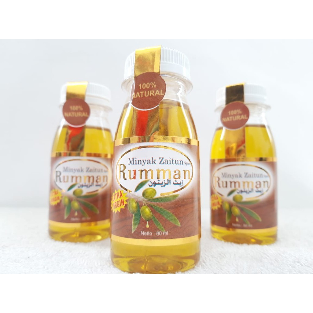 Minyak Zaitun Rumman 80 ML EVO Extra Virgin Olive Oil Minyak Zaitun Murni